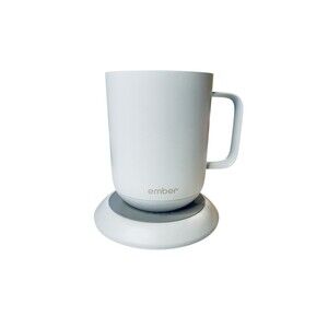 Ember 10 oz. Temperature Control Smart Mug 2 with Charging Coaster + Cord WHITE